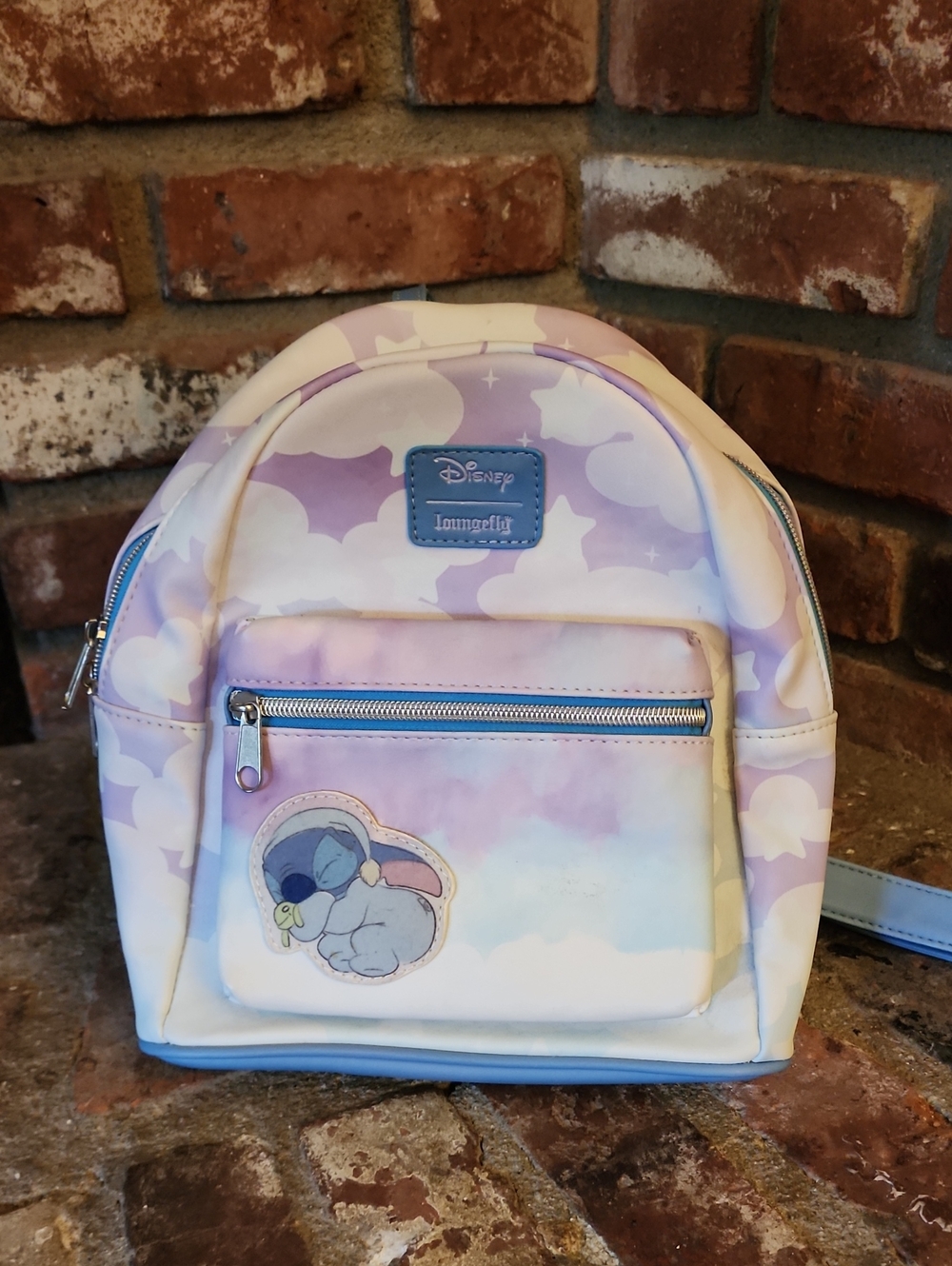 Loungefly Kids Lavender & Sky Blue Stitch Cloud Mini Backpack
